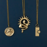 SERPENT SUNBURST PENDANT + CHAIN