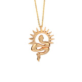 SERPENT SUNBURST PENDANT + CHAIN