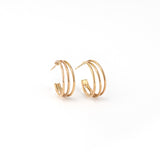 TRIPLE RING HOOPS