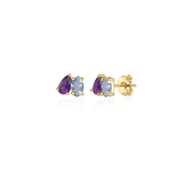 Custom Toi et Moi Studs, Prong Set