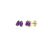 Custom Toi et Moi Studs, Prong Set