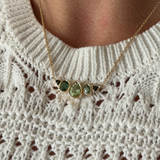 Mixed Green Tourmaline Necklace