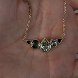 Mixed Green Tourmaline Necklace