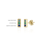 Custom Trilogy Studs, Gold