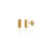 Trilogy Stud Earrings, Citrine