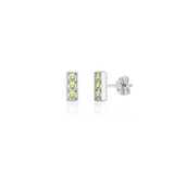Trilogy Stud Earrings, Peridot